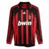 Retro Soccer Jersey KAKA 22 AC Milan Home Long Sleeve 2006 07 Back