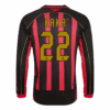 Retro Soccer Jersey KAKA 22 AC Milan Home Long Sleeve 2006 07 Front