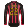 Retro Soccer Jersey KAKA 22 AC Milan Home Long Sleeve 2006 07 Front