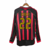 Retro Soccer Jersey KAKA 22 AC Milan Home Long Sleeve 2006 07 Left-Side