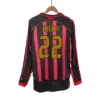 Retro Soccer Jersey KAKA 22 AC Milan Home Long Sleeve 2006 07 Left-Side
