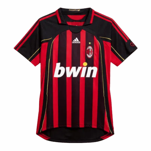 Retro Soccer Jersey MALDINI 3 AC Milan Home 2006 07 Back