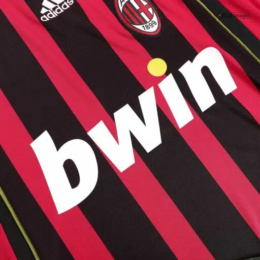Retro Soccer Jersey MALDINI 3 AC Milan Home 2006 07 Collar