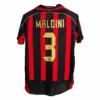 Retro Soccer Jersey MALDINI 3 AC Milan Home 2006 07 Left-Side