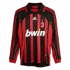 Retro Soccer Jersey MALDINI 3 AC Milan Home Long Sleeve 2006 07 Back
