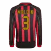 Retro Soccer Jersey MALDINI 3 AC Milan Home Long Sleeve 2006 07 Front
