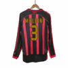 Maillot Retro Soccer MALDINI 3 AC Milan Accueil Manches Longues 2006 07 Gauche