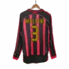 Retro Soccer Jersey MALDINI 3 AC Milan Home Long Sleeve 2006 07 Left-Side