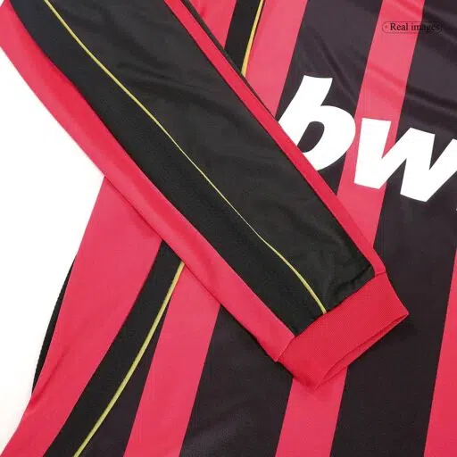 Retro Soccer Jersey MALDINI 3 AC Milan Home Long Sleeve 2006 07 Sleeve