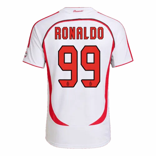 Camiseta de fútbol retro RONALDO #99 AC Milan Away 2006/07 - UCL