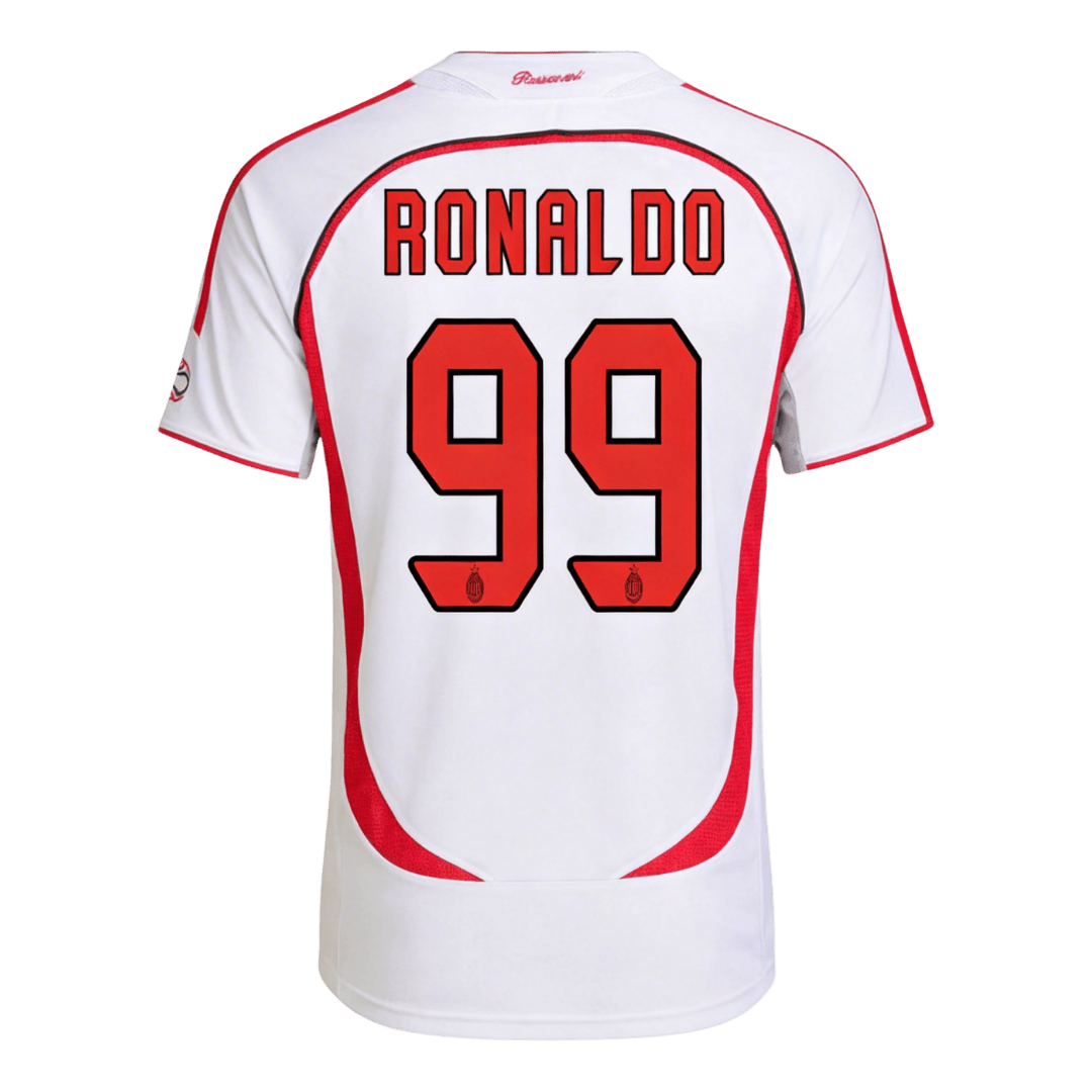 【正規品ACミラン 2006/07 アウェイ ロナウド（R9） #99】 Retro-Soccer-Jersey-RONALDO-99