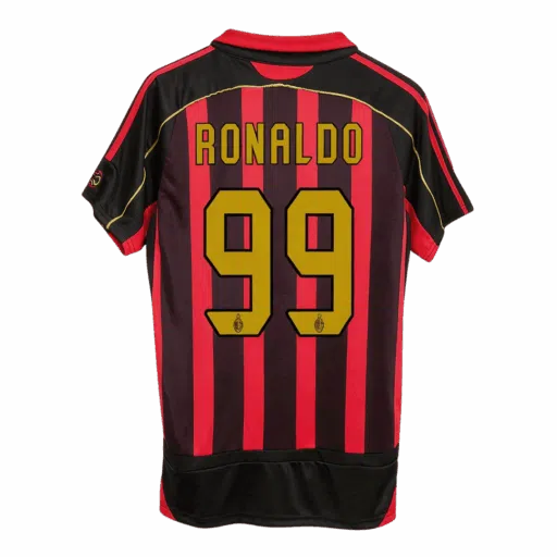 Retro Soccer Jersey RONALDO 99 AC Milan Home 2006 07 Front