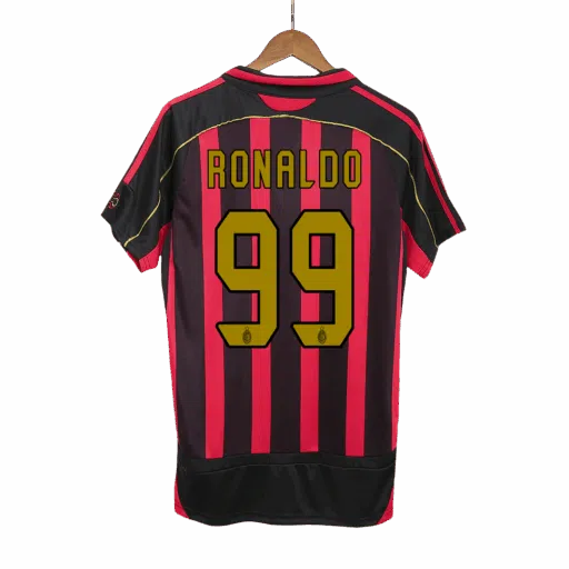 Retro Soccer Jersey RONALDO 99 AC Milan Home 2006 07 Left-Side