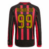 Retro Soccer Jersey RONALDO 99 AC Milan Home Long Sleeve 2006 07 Front