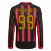 Retro Soccer Jersey RONALDO 99 AC Milan Home Long Sleeve 2006 07 Front