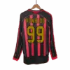 Retro Soccer Jersey RONALDO 99 AC Milan Home Long Sleeve 2006 07 Left-Side