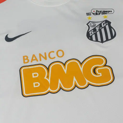 Vintage Soccer Jersey Santos FC Home 2011 12 Gogoalshop Badge