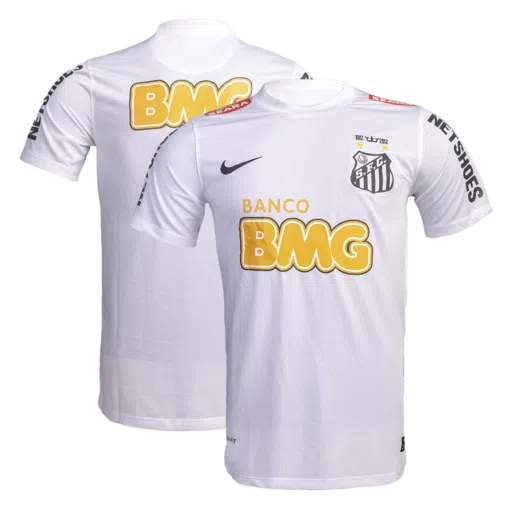 Vintage Soccer Jersey Santos FC Home 2011 12 Gogoalshop Left-Side
